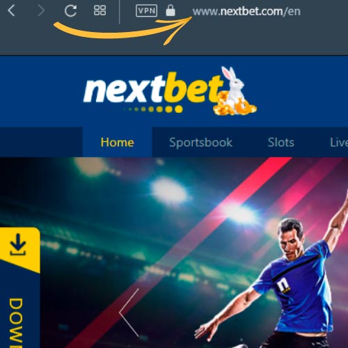 go to the official website of Nextbet